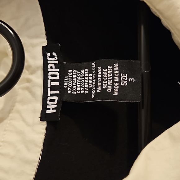 Hot Topic Goth Lolita-ish Black and White Short-Sleeve Dress - Picture 2 of 9